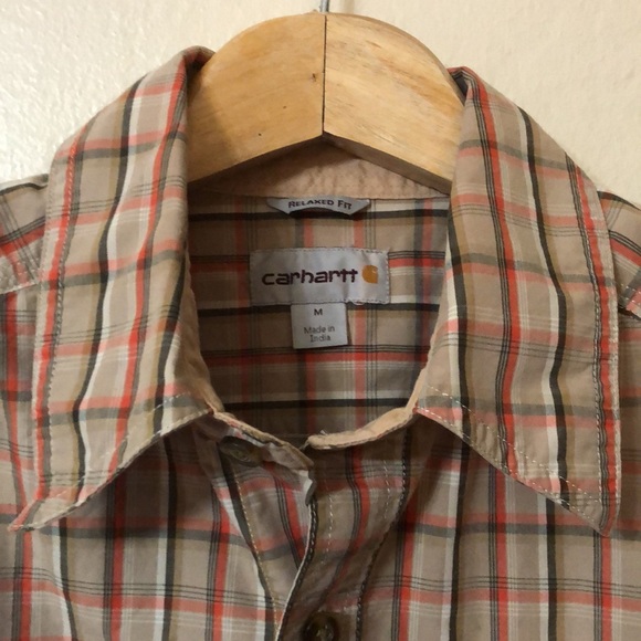 Carhartt Relaxed Fit Plaid Short Sleeve Shirt - Picture 4 of 8